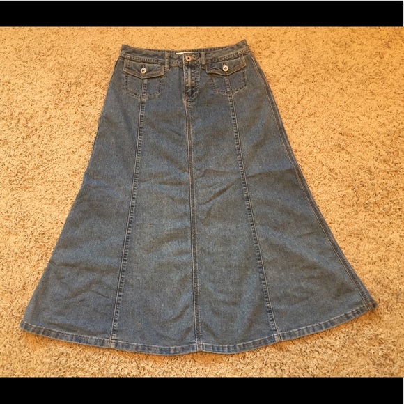 christopher banks denim skirts